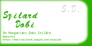 szilard dobi business card